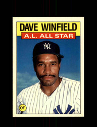 1986 DAVE WINFIELD TOPPS TIFFANY #717 *3804
