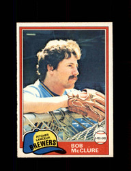 1981 BOB MCCLURE O-PEE-CHEE #156 BREWERS *5124