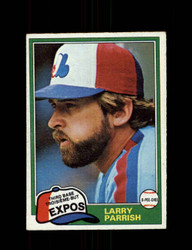 1981 LARRY PARRISH O-PEE-CHEE #15 EXPOS GRAY BACK *R3093