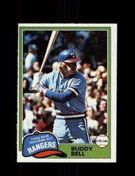1981 BUDDY BELL O-PEE-CHEE #66 RANGERS GRAY BACK *6541