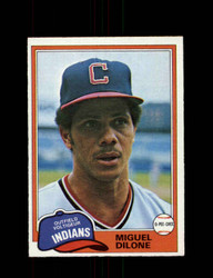 1981 MIGUEL DILONE O-PEE-CHEE #141 INDIANS GRAY BACK *2512