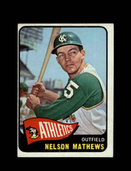1965 NELSON MATHEWS O-PEE-CHEE #87 ATHLETICS *R3726