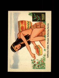 1959 FLEER INDIAN NO.69 CALIFORNIA INDIAN WOMAN GATHERING BERRIES *3730