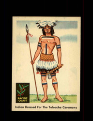 1959 FLEER INDIAN NO.65 DRESSED FOR THE TOLOACHE CEREMONY *8133