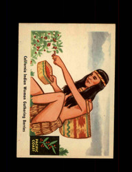 1959 FLEER INDIAN NO.69 CALIFORNIA INDIAN WOMAN GATHERING BERRIES *7654