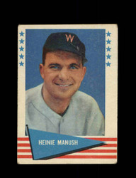 1961 HEINIE MANUSH FLEER #57 BASEBALL GREATS *7688