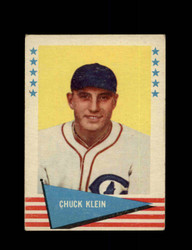 1961 CHUCK KLEIN FLEER #51 BASEBALL GREATS *8093