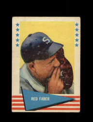 1961 RED FABER FLEER #24 BASEBALL GREATS *6768
