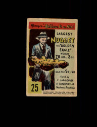 1953 RIPLEYS BELIEVE IT OR NOT PARKHURST #25 LARGEST NUGGET *5381