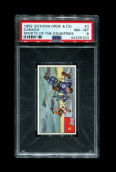 1962 SPORTS OF THE COUNTRIES DICKSON ORDE & CO. #3 CANADA PSA 8
