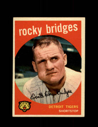 1959 ROCKY BRIDGES TOPPS #318 TIGERS *8581