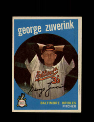 1959 GEORGE ZUVERINK TOPPS #219 ORIOLES *8601