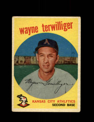 1959 WAYNE TERWILLIGER TOPPS #496 ATHLETICS *8712