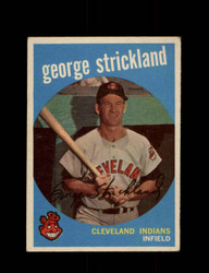 1959 GEORGE STRICKLAND TOPPS #207 INDIANS *8684 