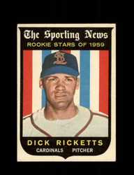 1959 DICK RICKETTS TOPPS #137 CARDINALS *8671