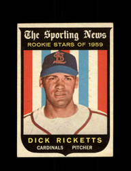 1959 DICK RICKETTS TOPPS #137 CARDINALS *8532