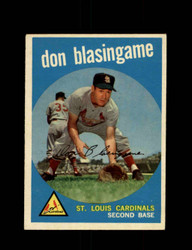1959 DON BLASINGAME TOPPS #491 CARDINALS *8365