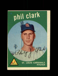 1959 PHIL CLARK TOPPS #454 CARDINALS *8467