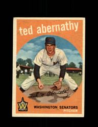 1959 TED ABERNATHY TOPPS #169 SENATORS *8466