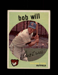 1959 BOB WILL TOPPS #388 CUBS *8393
