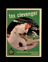 1959 TEX CLEVENGER TOPPS #298 SENATORS *8637