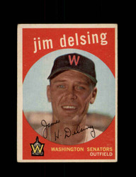 1959 JIM DELSING TOPPS #386 SENATORS *8634