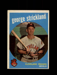 1959 GEORGE STRICKLAND TOPPS #207 INDIANS *8580