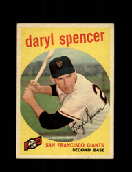1959 DARYL SPENCER TOPPS #443 GIANTS *8325