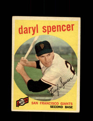 1959 DARYL SPENCER TOPPS #443 GIANTS *8348