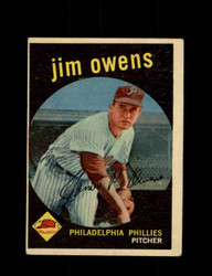 1959 JIM OWENS TOPPS #503 PHILLIES *8338