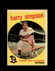 1959 HARRY SIMPSON TOPPS #333 ATHLETICS *8278