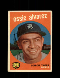 1959 OSSIE ALVAREZ TOPPS #504 TIGERS *8273