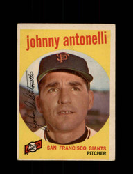 1959 JOHNNY ANTONELLI TOPPS #377 GIANTS *8272