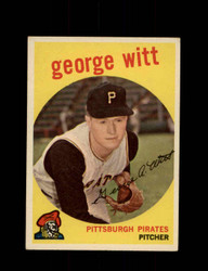 1959 GEORGE WITT TOPPS #110 PIRATES *8202 