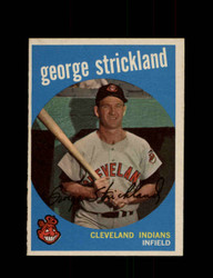 1959 GEORGE STRICKLAND TOPPS #207 INDIANS *1106