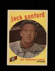 1959 JACK SANFORD TOPPS #275 GIANTS *4967