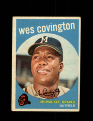1959 WES COVINGTON TOPPS #290 BRAVES *3843
