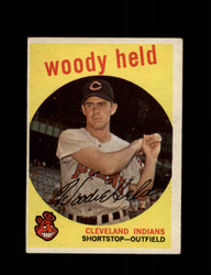 1959 WOODY HELD TOPPS #266 INDIANS *3651