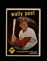 1959 WALLY POST TOPPS #398 PHILLIES *8144
