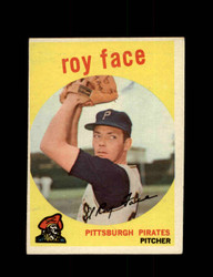 1959 ROY FACE TOPPS #339 PIRATES *1356