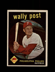 1959 WALLY POST TOPPS #398 PHILLIES *8122