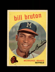 1959 BILL BRUTON TOPPS #165 BRAVES *2425