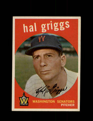 1959 HAL GRIGGS TOPPS #434 SENATORS *1452