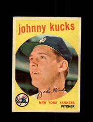 1959 JOHNNY KUCKS TOPPS #289 YANKEES *1215