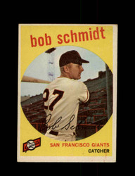 1959 BOB SCHMIDT TOPPS #109 GIANTS *5933