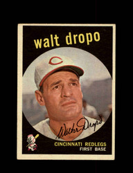 1959 WALT DROPO TOPPS #158 REDS *8521