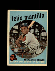 1959 FELIX MANTILLA TOPPS #157 BRAVES *8290