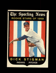 1959 DICK STIGMAN TOPPS #142 INDIANS *2058