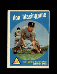 1959 DON BLASINGAME TOPPS #491 CARDINALS *2911