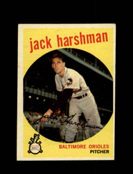 1959 JACK HARSHMAN TOPPS #475 ORIOLES *4183